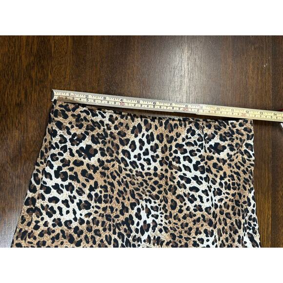 Ee: some Leopard Animal Print Slit Skirt Women S Boho Western Festival Stretch - Picture 4 of 7